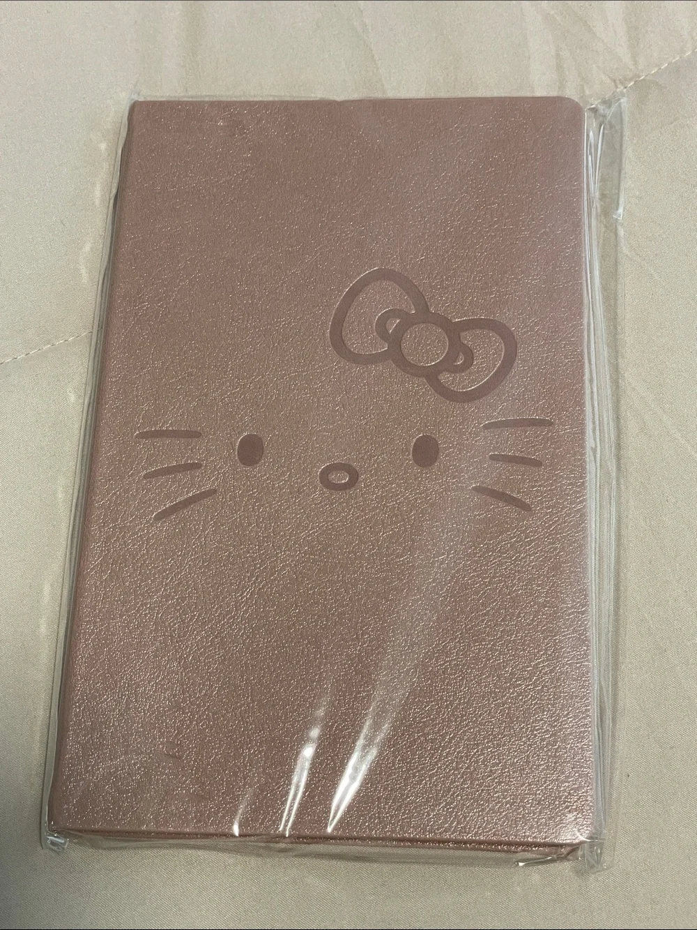 Sanrio-Erin Condren Hello Kitty Pink and Cream Gold-Print Notebook Trio NWT